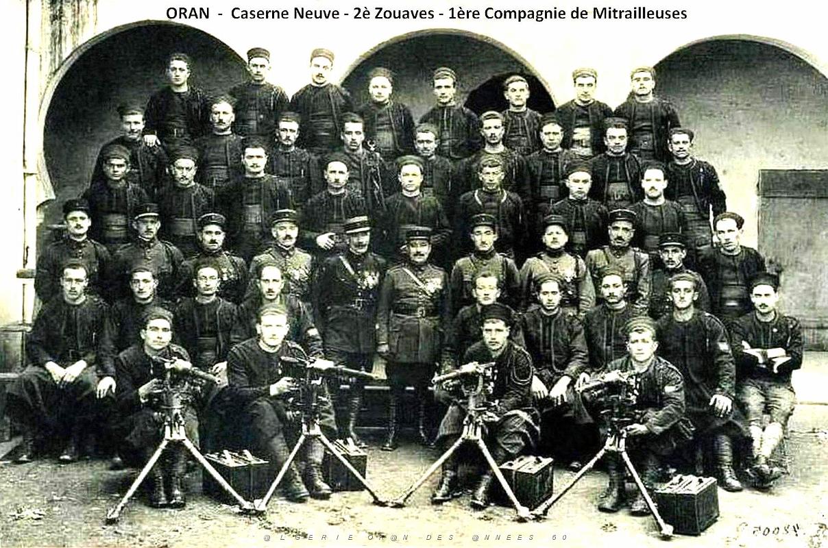 Oran - Caserne Neuve - 2e Zouaves - 1e Compagnie Mitrailleuses.jpg